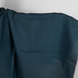 Paksu pellavakangas, syvän sininen/turkoosi väri