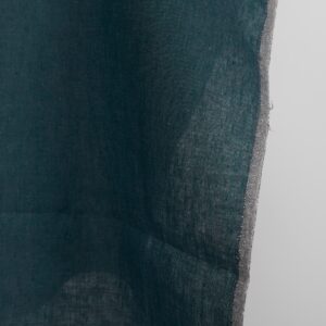 Paksu pellavakangas, syvän sininen/turkoosi väri