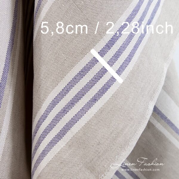 100% linen fabric in light beige.