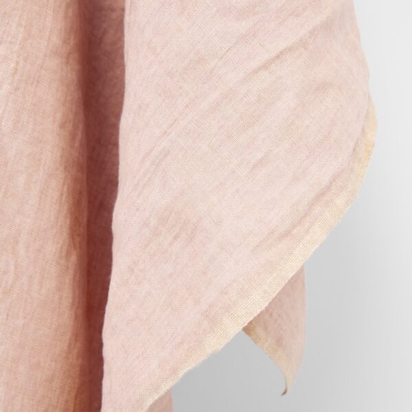 Pellavakangas vanharoosa-beige, pesty - Image 2