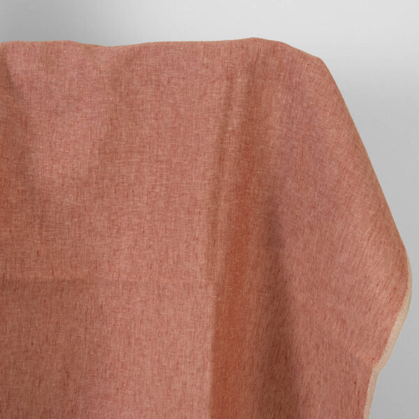 Pellavakangas, tiilenpunainen beige-meleerattu