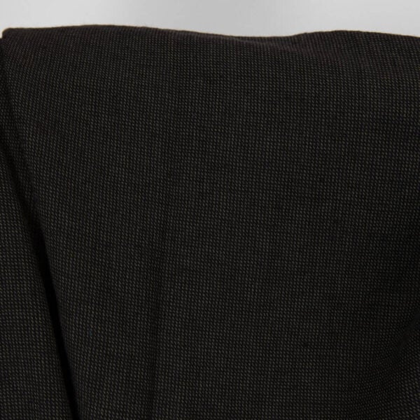 Washed linen cotton fabric in black.