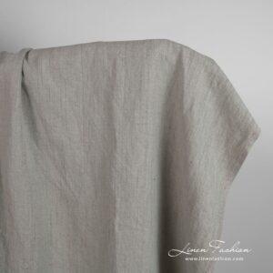 Pellavapuuvillakangas, vanhanvihreä, pesty