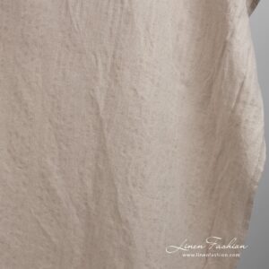 Luonnonvärinen pellavapuuvillakangas pesty 11 Natural color linen cotton fabric, perfect for clothes and home textile