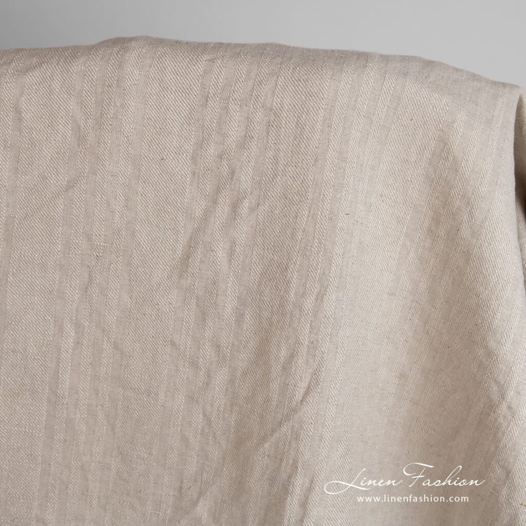 Luonnonvärinen pellavapuuvillakangas pesty 2 Natural color linen cotton fabric, specially washed to increase softness