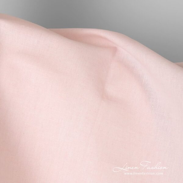 Rosy linen cotton fabric for home textiles