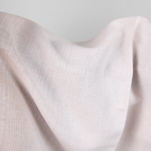 Linen cotton fabric brownish pink colour close up detail