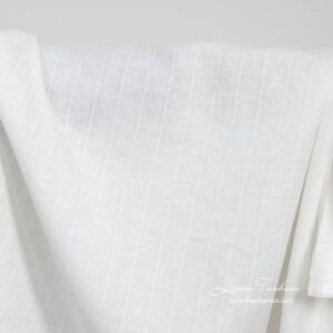 Valkoinen pesty pellavapuuvillakangas