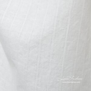 Valkoinen pesty pellavapuuvillakangas