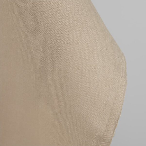 Linen cotton fabric grey-brown and warm grey melange, thick fabric