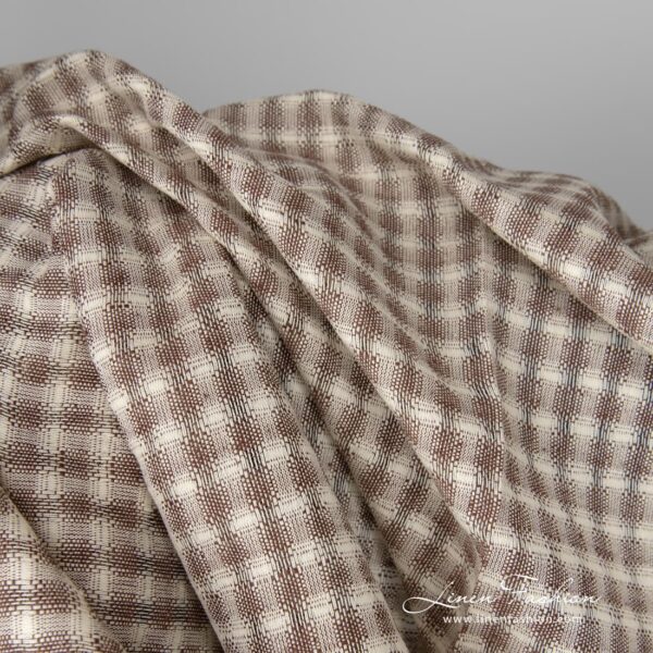 Durable, medium-thick linen cotton fabric perfect for accessories, clothing, curtains