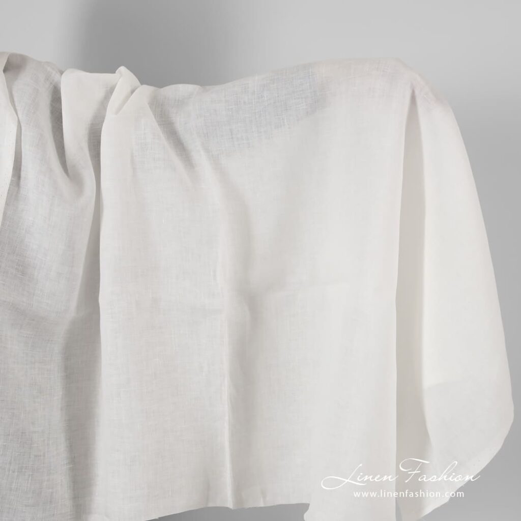 Off-white linen fabric