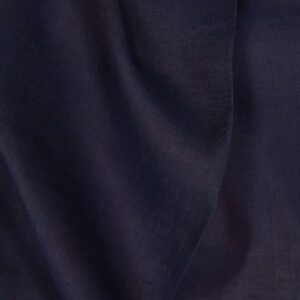 Kevyt tummansininen ja ruskea meleerattu pellavakangas