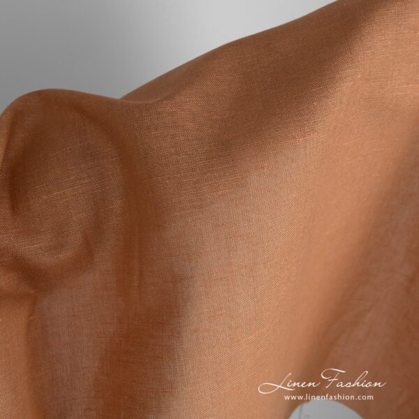Linen / cotton fabric in brown
