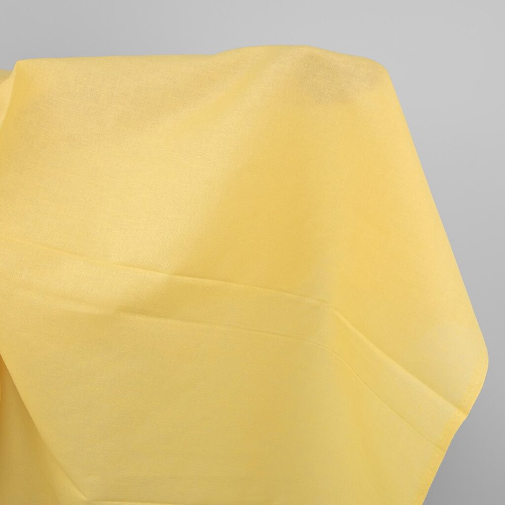 Bright yellow linen cotton fabric