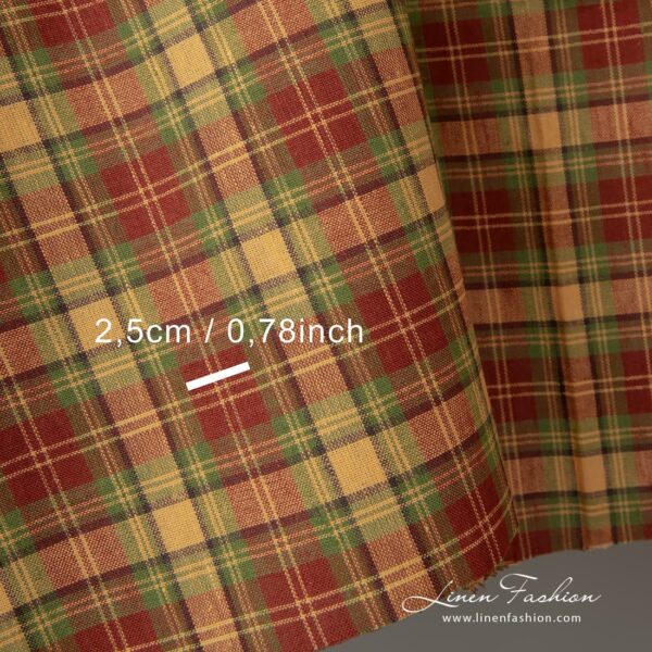 Half-linen fabric is densely woven, durable and medium-thick