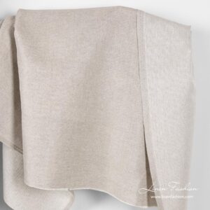 Pellavapuuvilla kaksipuolinen kangas valkoinen & pellava väri