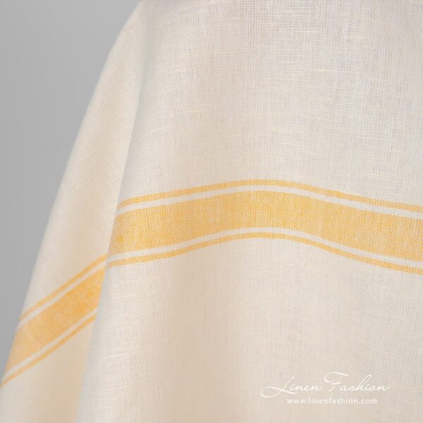 Cream colour linen cotton fabric.