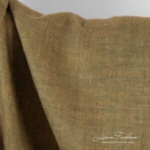 Kalanruotokuvioinen pellavakangas, ruskea ja tummanvihreä 12 Kalanruotokuvioinen pellavakangas, ruskea ja tummanvihreä