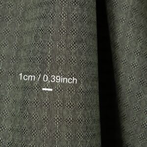 Pellavakangas, tummanharmaa ja vihreä vinoneliökuvio