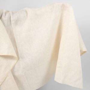 Vaaleankeltainen pellavakangas kultaisella lurexilla