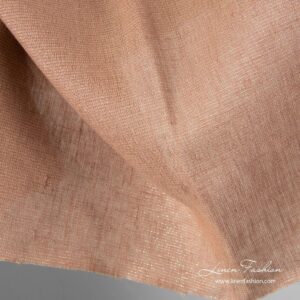 Ruskea kiiltävä pellavakangas