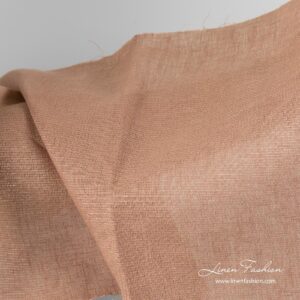 Ruskea kiiltävä pellavakangas