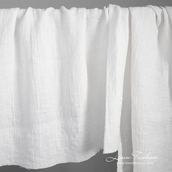 White linen fabric