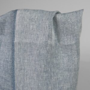 Pellavakangas valko-sininen kalanruotokuvioinen kaksipuolinen