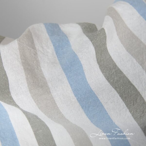 Wide washed linen cotton fabric.