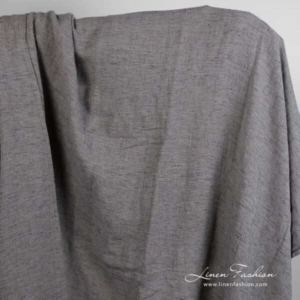 Wide linen cotton fabric in brown