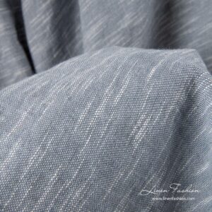 Pesty harmaa pellavapuuvillakangas