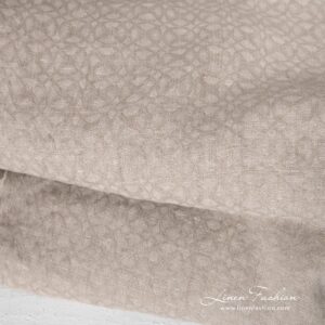 Pellavavilla luonnonbeige kangas pesty