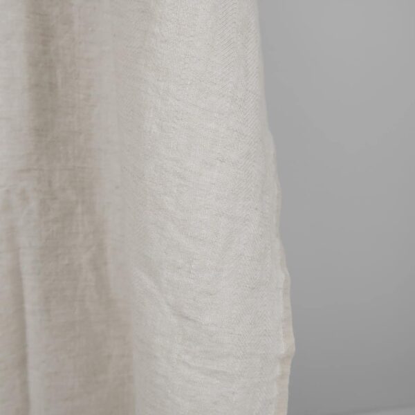Pesty pellava-villakangas beige kalanruotokuviolla - Image 4