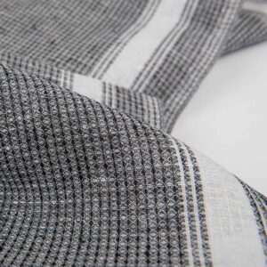 Mustavalkoinen vohvelipellavakangas