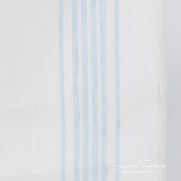 Off white linen fabric with measurements