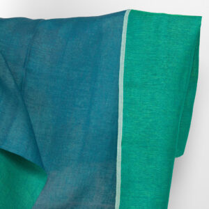 Pellavakangas kaksipuolinen sininen ja viileänvihreä