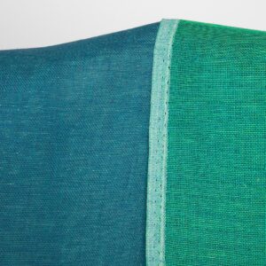 Pellavakangas kaksipuolinen sininen ja viileänvihreä