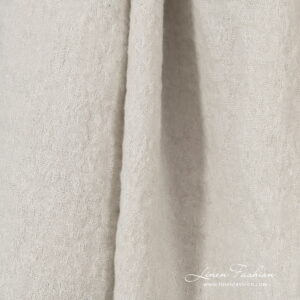 Pellavavilla Jacquard hiekanharmaa kangas pesty 13 Pellavavilla Jacquard hiekanharmaa kangas pesty
