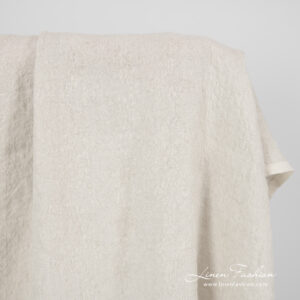 Pellavavilla Jacquard hiekanharmaa kangas pesty 12 Pellavavilla Jacquard hiekanharmaa kangas pesty