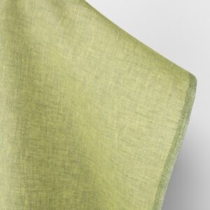 Pellavakangas vaaleankeltainen ja vihreä meleerattu