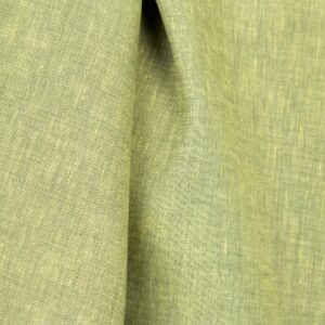 Pellavakangas vaaleankeltainen ja vihreä meleerattu