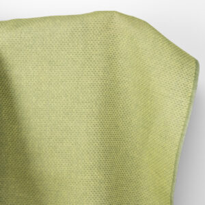 Pellavakangas vaaleankeltainen ja vihreä pallokuvioinen