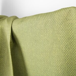 Pellavakangas vaaleankeltainen ja vihreä pallokuvioinen