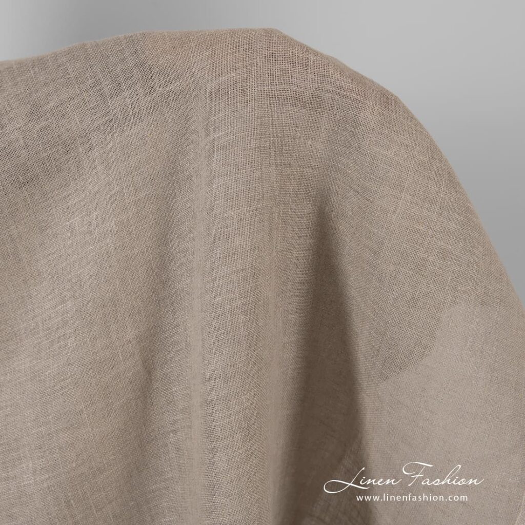 Puhdas pellavakangas harmaa 2 Linen fabric in natural color