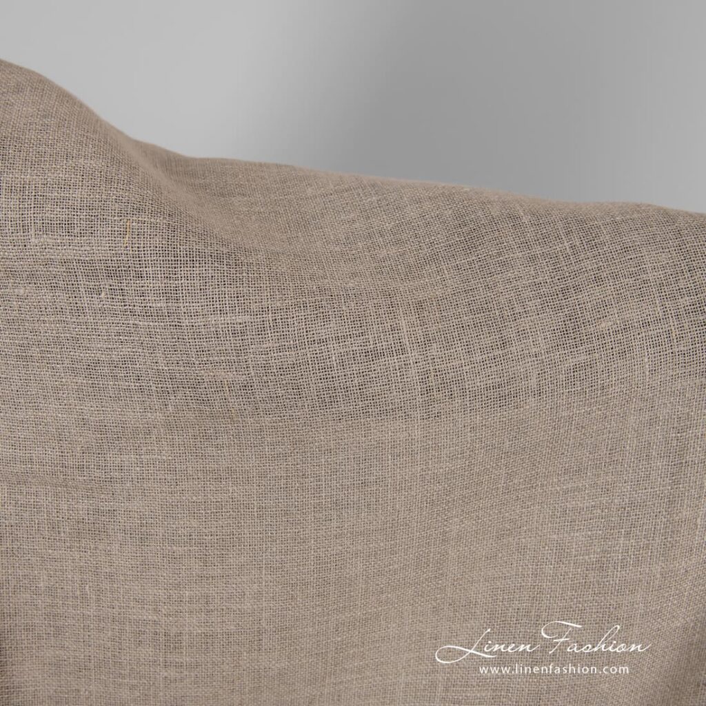 Puhdas pellavakangas harmaa 5 Linen fabric in natural grey color