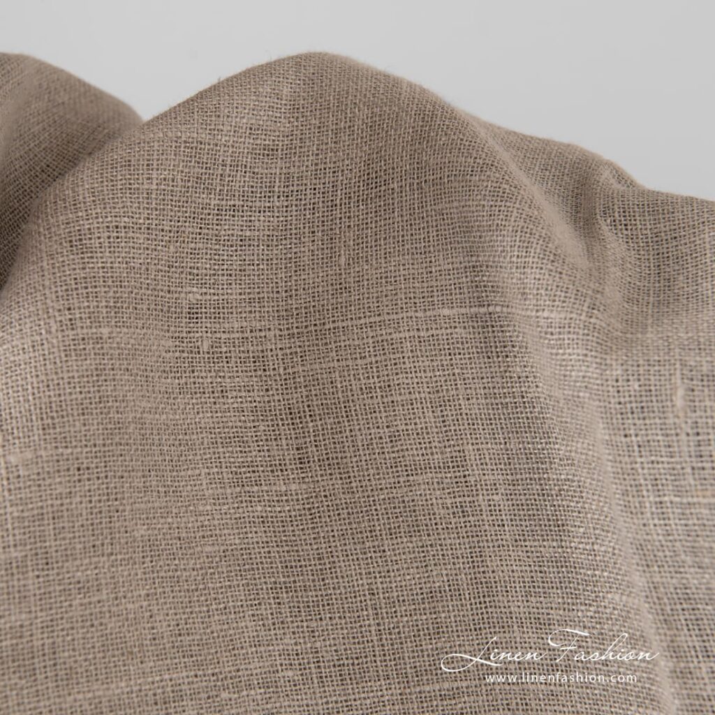 Puhdas pellavakangas harmaa 4 Linen fabric woven from undyed yarns
