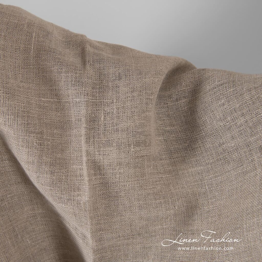 Puhdas pellavakangas harmaa 3 Linen fabric in natural color, perfect for home textile