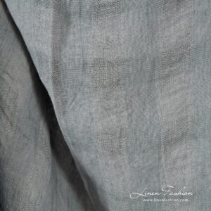 Läpikuultava pesty pellavakangas harmain ruuduin