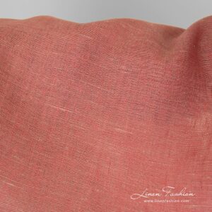 Greyish rosy linen fabric in melange